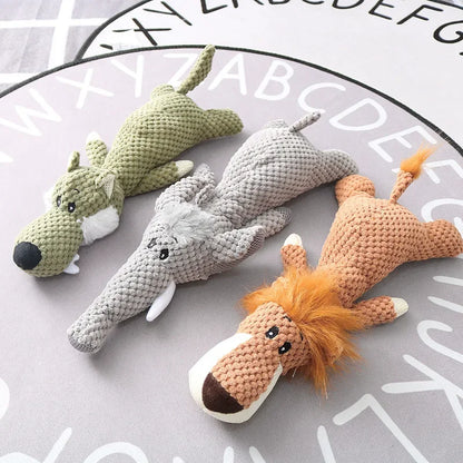 Dog Interactive Plush Toys Molar Teeth Cleaning Toy Cute Animal Modeling
