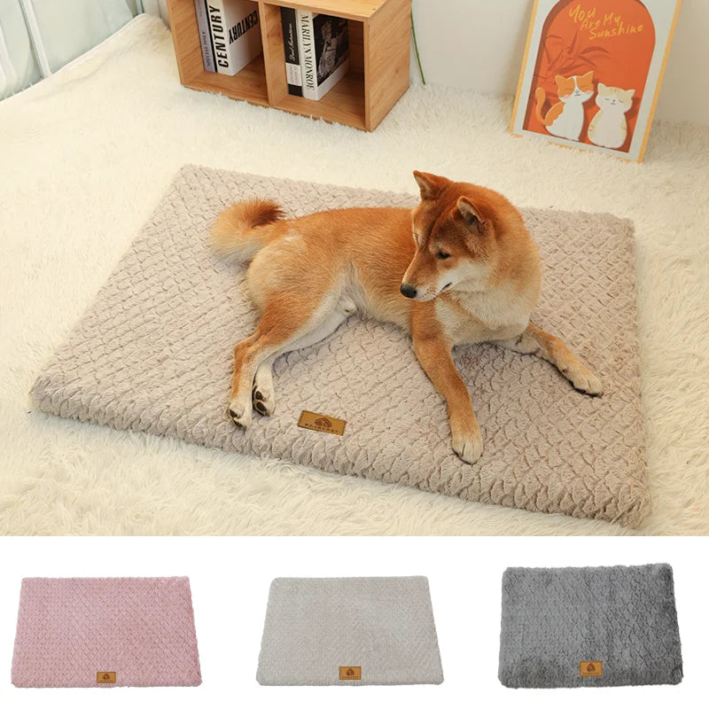 3D Foam Pet Bed With Removable Washable Faux Fur Cover Orthopedic Waterproof.