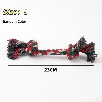 Dog Toy Pet Molar Bite-resistant Cotton Rope Knot for Small Dog Puppy Relieving Stuffy Cleaning Teeth Pet Chew Toys