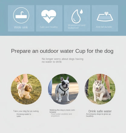 Portable Dog Cat Water Bottle with Storage Food and Water