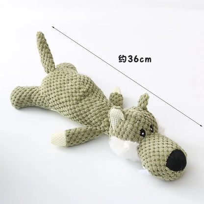 Dog Interactive Plush Toys Molar Teeth Cleaning Toy Cute Animal Modeling