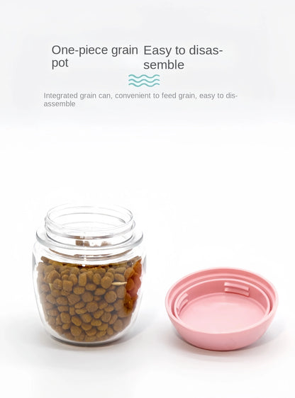 Portable Dog Cat Water Bottle with Storage Food and Water