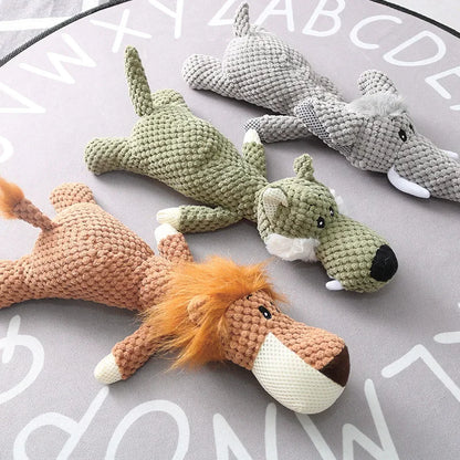 Dog Interactive Plush Toys Molar Teeth Cleaning Toy Cute Animal Modeling