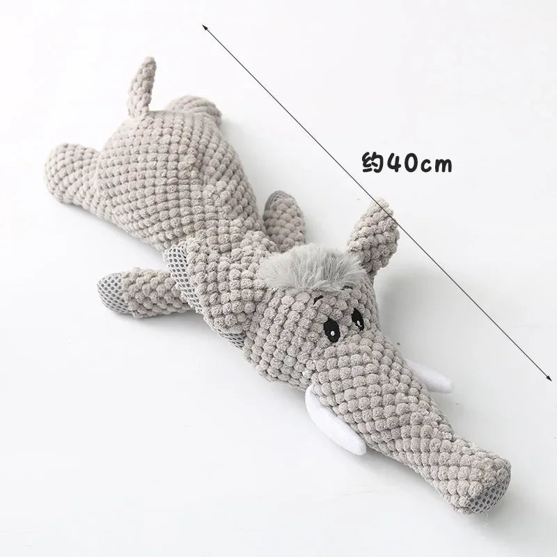 Dog Interactive Plush Toys Molar Teeth Cleaning Toy Cute Animal Modeling