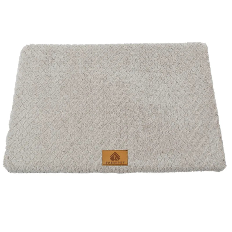 3D Foam Pet Bed With Removable Washable Faux Fur Cover Orthopedic Waterproof.