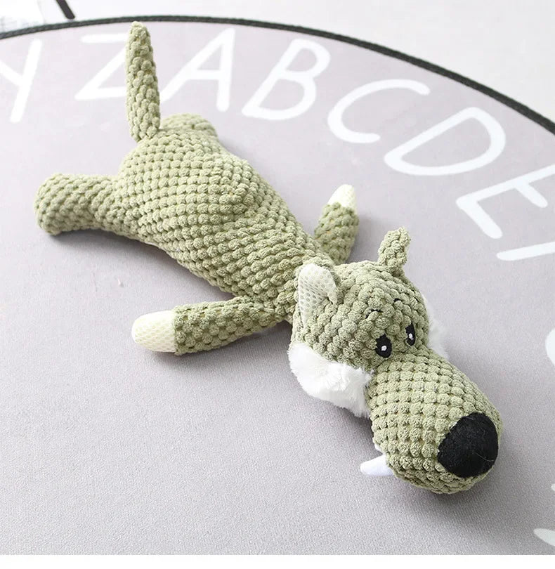 Dog Interactive Plush Toys Molar Teeth Cleaning Toy Cute Animal Modeling